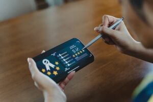 Car accident on busy Charlotte interstate with emergency vehicles responding, representing personal injury cases handled by Panchenko Law Firm