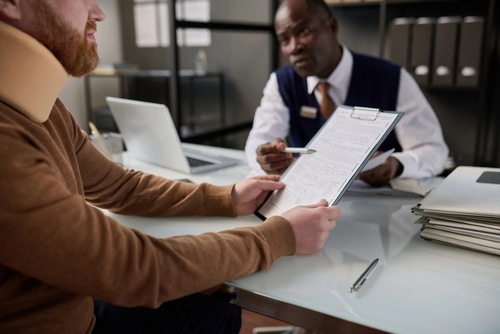 Monroe car accident lawyer, Panchenko Law Firm Monroe car accident lawyer assisting an auto injury client with their accident claim in North Carolina.