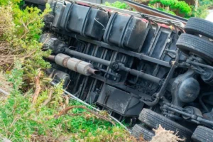 Charlotte Rolled Over Truck